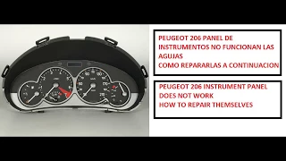 Reparar agujas peugeot 206 /  Needle repairs  peugeot 206