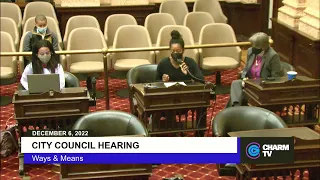 City Council Hearing; December 6, 2022