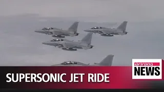 Reporter flies in South Korea's supersonic fighter aircraft FA-50