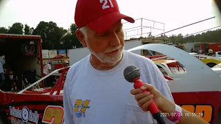 Interview with Frank Coates at Laurens County Speedway 2021