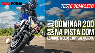 Leandro Mello e Durval Careca testam Bajaj Dominar 200 de um jeito que você nunca viu