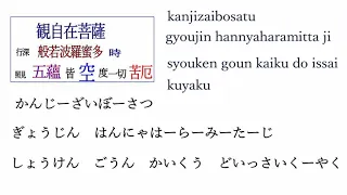 般若心経の易しい唱え方と覚え方