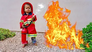 My Son FIGHTS FIRES!!