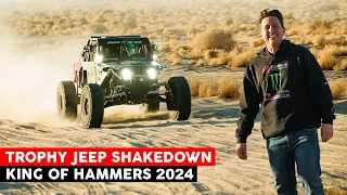 TROPHY JEEP SHAKEDOWN AND DESERT PRERUN AT 2024 KING OF HAMMERS | CASEY CURRIE VLOG