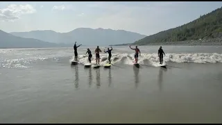 Surfing the Turnagain Arm Tidal Bore with Ben Gravy in Alaska