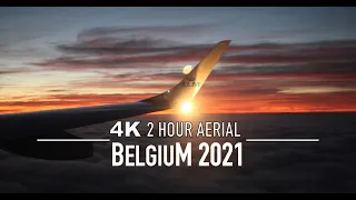 [4K] BELGIUM BELGIQUE 🇧🇪 2 Hour Drone Relaxation Film With Calming Music