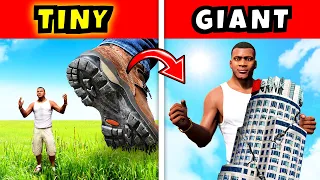 GTA 5 but FRANKLIN Gets BIGGER!