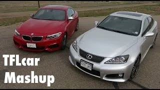 2014 BMW M235i vs Lexus IS F Mashup 0-60 MPH Review: Japanese vs German Muscle