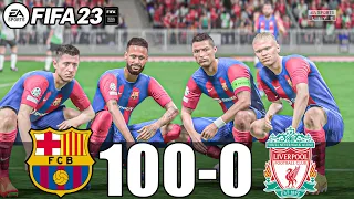 FIFA 23 - MESSI, RONALDO, MBAPPE, NEYMAR, ALL STARS | BARCELONA 100-0 VS LIVERPOOL FINAL