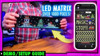 LED Matrix Sign - over 1000 tiny RGB lights & superior app control!