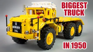 The biggest truck rebuilt in Lego Technic : Berliet T100