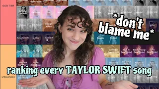 tier ranking EVERY TAYLOR SWIFT song as a SWIFTIE | debut-1989 (TV)