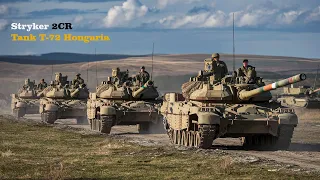 Hungarian Stryker Combat Vehicle and T-72 Tank during Exercises in Hungary.