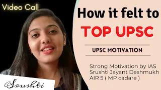 Srushti Jayant Deshmukh How it felt to top UPSC | UPSC Topper Interview | LBSNAA The Burning Desire