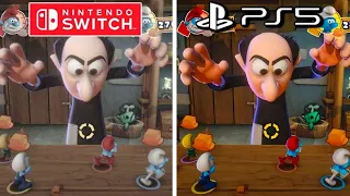 The Smurfs Village Party PS5 vs Nintendo Switch Graphics Comparison