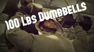 100 Lbs Dumbbell Shoulder Press
