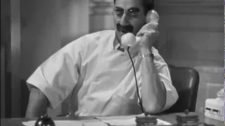 Dr. Hackenbush Stalls Mr. Whitmore - Phone Prank - The Marx Brothers in "A Day at the Races"