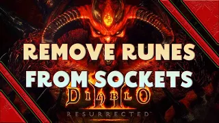 Diablo 2 Resurrected - How to remove Runes Gems and Jewels from armor sockets - How to unsocket gear