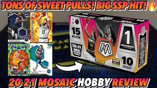 BIG HIT!🔥 | 2020-21 Panini Mosaic Basketball Hobby Box Break/Review