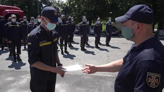 м. Дніпро: у навчальному пункті відбувся випуск пожежних-рятувальників