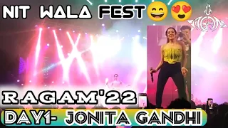 Ragam 2022 | Jonita Gandhi @jonitamusic | Halamithi habibo | NIT Calicut | tathva nit Calicut 2022