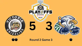 Victoria Grizzlies (5) vs Surrey Eagles (3) Game 3 Coastal Conference Semi Final April 22, 2024