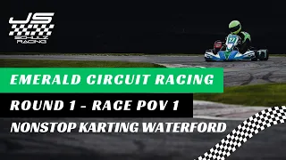 Emerald Circuit Racing - Round 1 - Race POV 1 - Non-Stop Karting Waterford