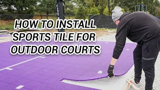 How To Install A VersaCourt Sport Tile System | DIY Court Canada