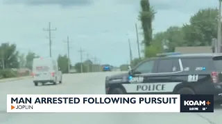 Man arrested following pursuit