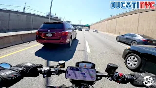 Nyack to Bronx, NYC Motorcycle Cruise - Ducati NYC Vlog v1855