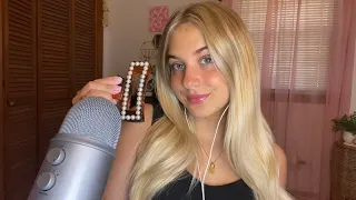 ASMR Tapping On My Favorite Things 💋 Tapping, Whispered Ramble, Scratching