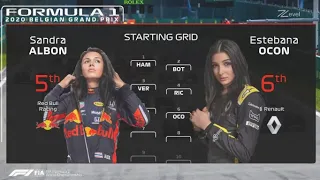 F1 Starting Grid Belgian GP 2020 BUT... The Drivers are FEMALES