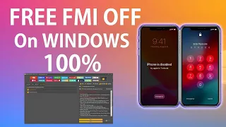 FMI OFF PASSCODE,DISABLE ON WINDOWS 100% FREE || iPhone 7 passcode disable iCloud bypass