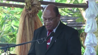 Fijian Forest Minister opens CITES workshop.