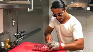 Salt Bae Cutting The Best Meat in Nusret Dubai! #17