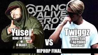 Twiggz(Twiggz Fam) vs Yusei(KING OF SWAG)  　HIPHOP FINAL / DANCE ALIVE HERO'S FINAL 2018