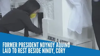 Former President Noynoy Aquino laid to rest beside Ninoy, Cory