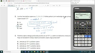 MATEMATIKA B – LJETNI ROK MATURE 2023., 1. - 20. zadatak