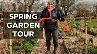Vegetable Garden in March | Homestead Garden Tour