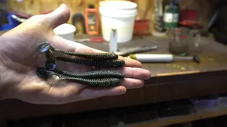 Melting down OLD soft plastic and making NEW Swimbaits!