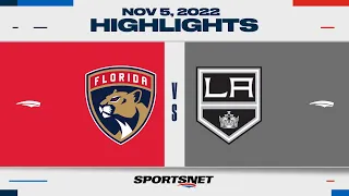 NHL Highlights | Panthers vs. Kings - Nov. 5, 2022