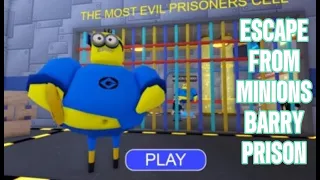 MINION BARRY'S PRISON RUN! (FULL GAME)#roblox