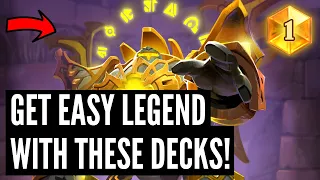 The 5 BEST Hearthstone DECKS to get LEGEND in Standard and Wild after the NERFS!