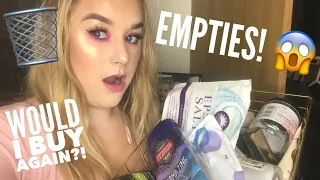 HUGE END OF YEAR BEAUTY PRODUCT EMPTIES 2018 - SKINCARE & MAKEUP | AMBER HOWE