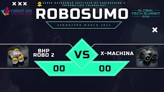 Robo Sumo Match 3: BHP Robo 2 vs. X-Machina | Vibrant Goa Global Tech Summit 2024