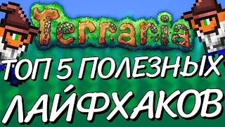 ТОП 5 ПОЛЕЗНЫХ ЛАЙФХАКОВ и БАГОВ В TERRARIA!