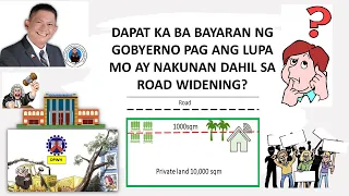 Road Widening, dapat ka ba bayaran ng Gobyerno pag natamaan lupa mo ?