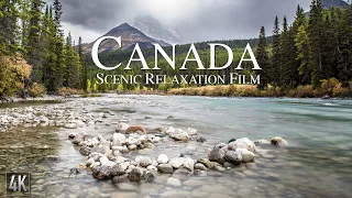 Canada 4K Relaxation Film | Canadian Rockies Panorama | Canada Nature with Ambient Music