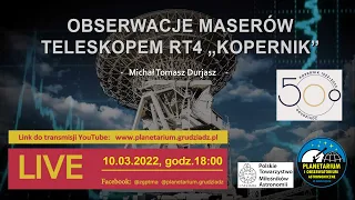 Obserwacje maserów teleskopem RT4
