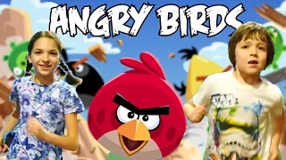 Приколы в парке Angry Birds. Адриан и Света.